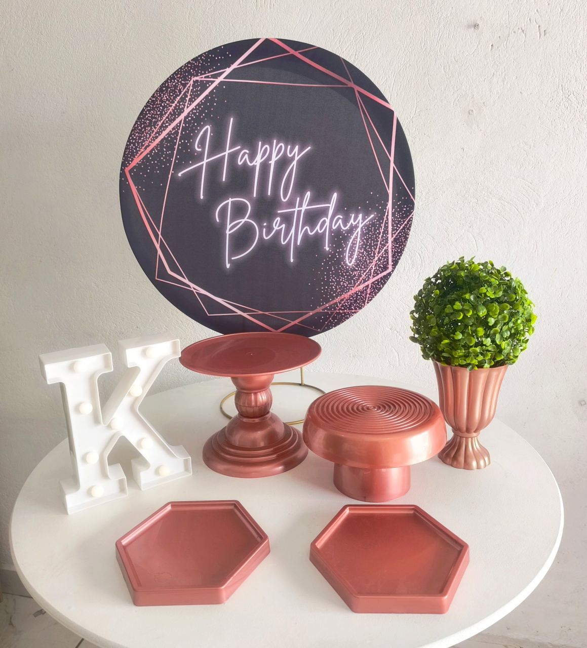 Mini Kit Happy Rose - Kit de Mesa   - Wire Love Decor