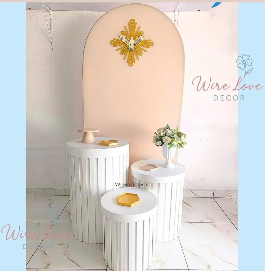 Kit Batizado Romano Bege  - Wire Love Decor