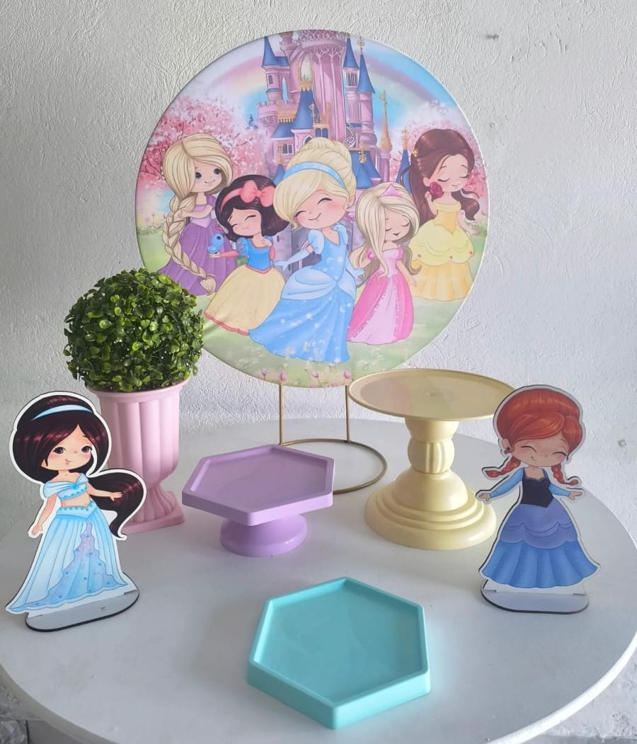 Mini Kit Princesas -  Kit de Mesa   - Wire Love Decor