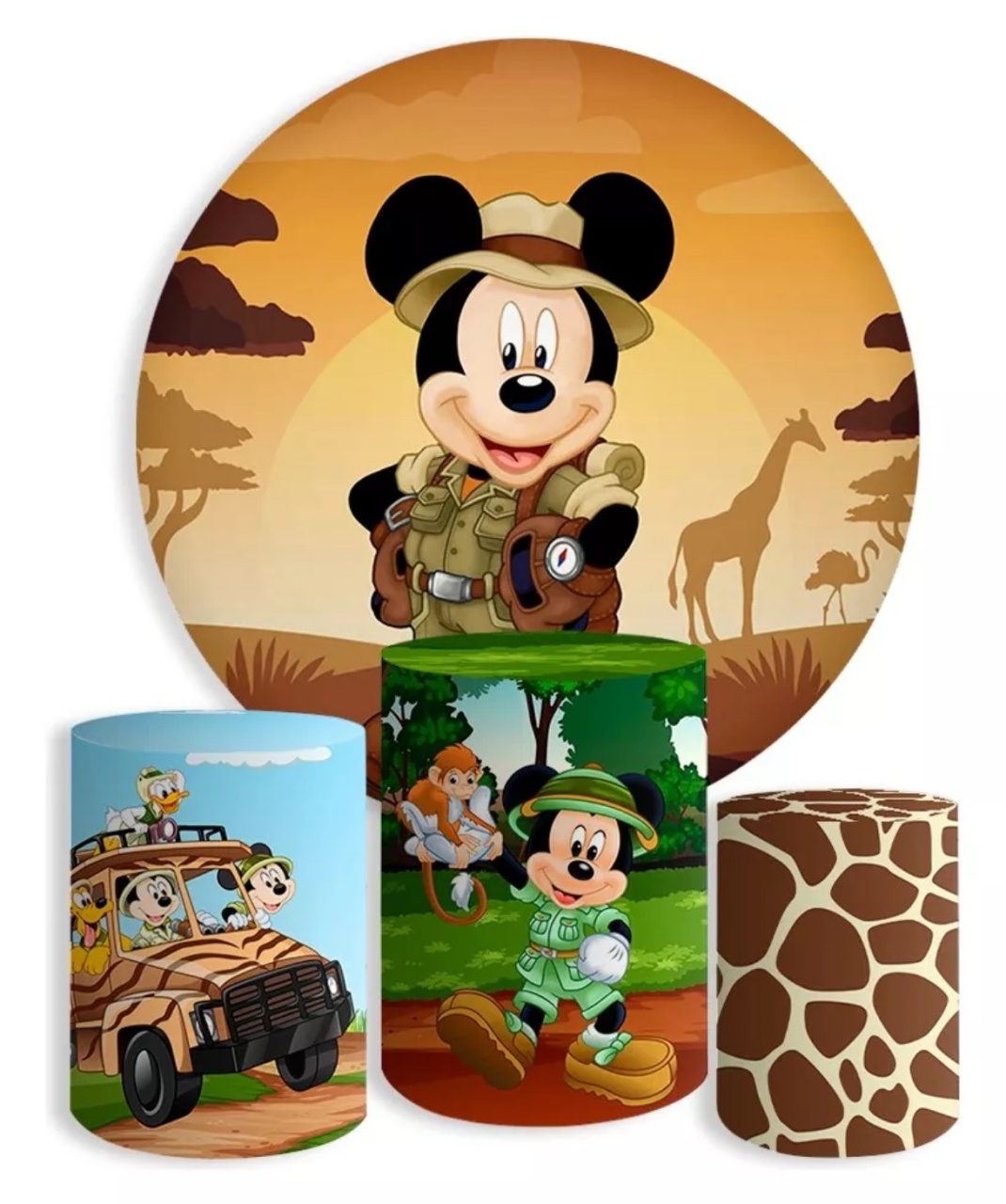 Kit Ouro Mickey Safari  - Wire Love Decor