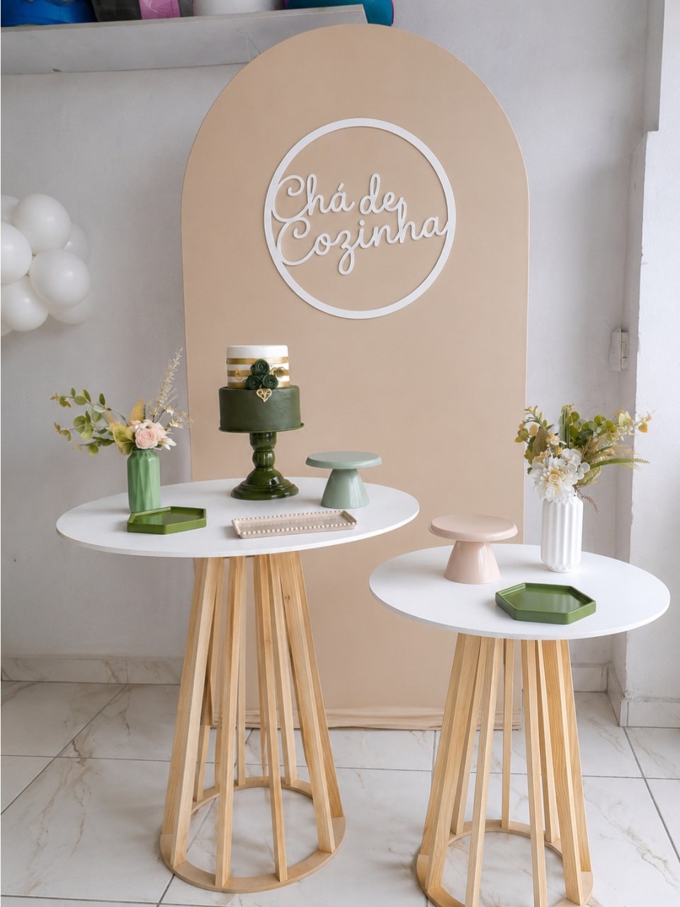 Kit Painel Romano E Dupla Cone Cha de Cozinha - Wire Love Decor