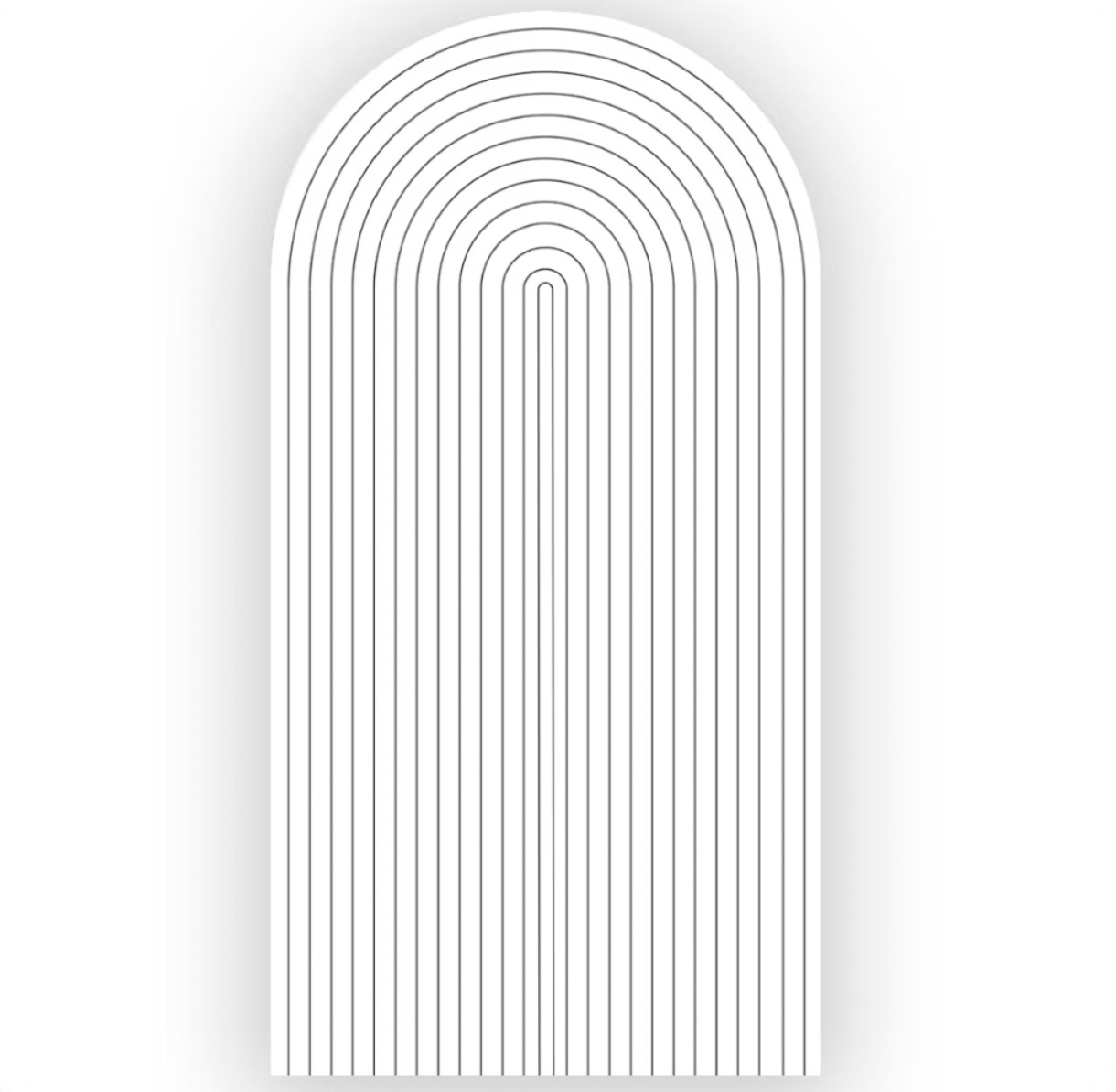 Capa Painel Romano Ripada Branca  - Wire Love Decor