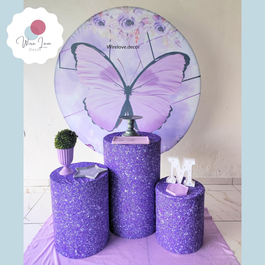 Kit Bronze Borboleta Lilas - Wire Love Decor