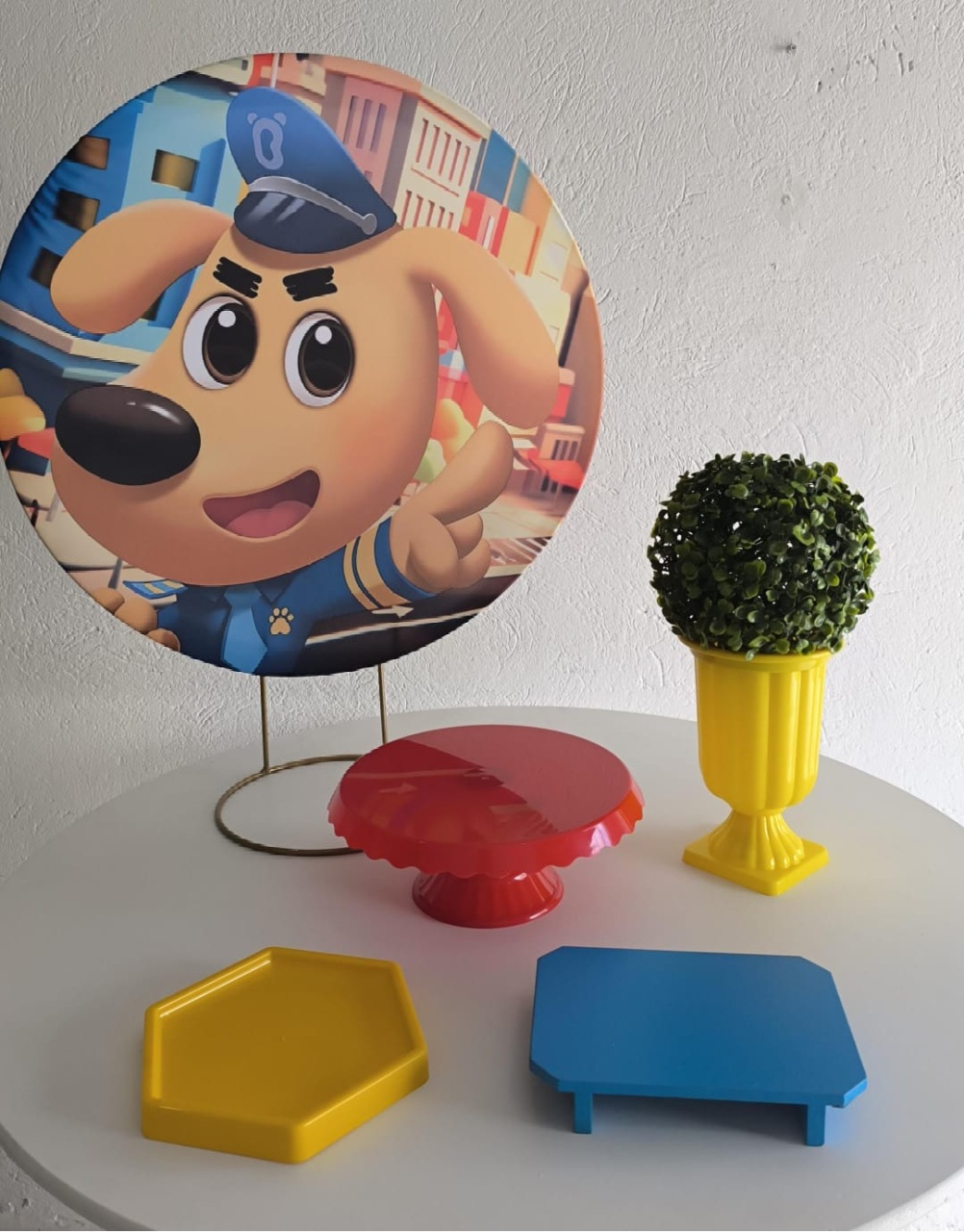 Kit Só Um Bolinho Detetive Labrador - Kit de Mesa - Wire Love Decor