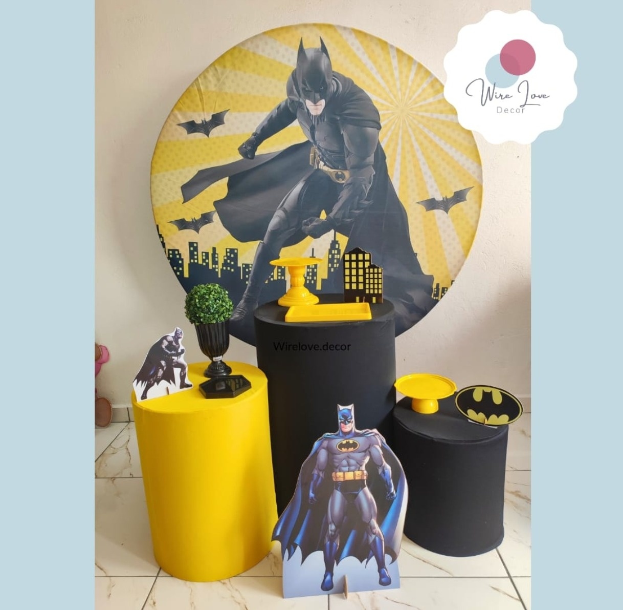 Kit Bronze Batman 2 - Wire Love Decor