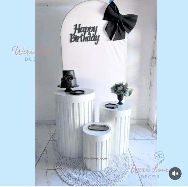 Kit Painel Romano Laço - Wire Love Decor