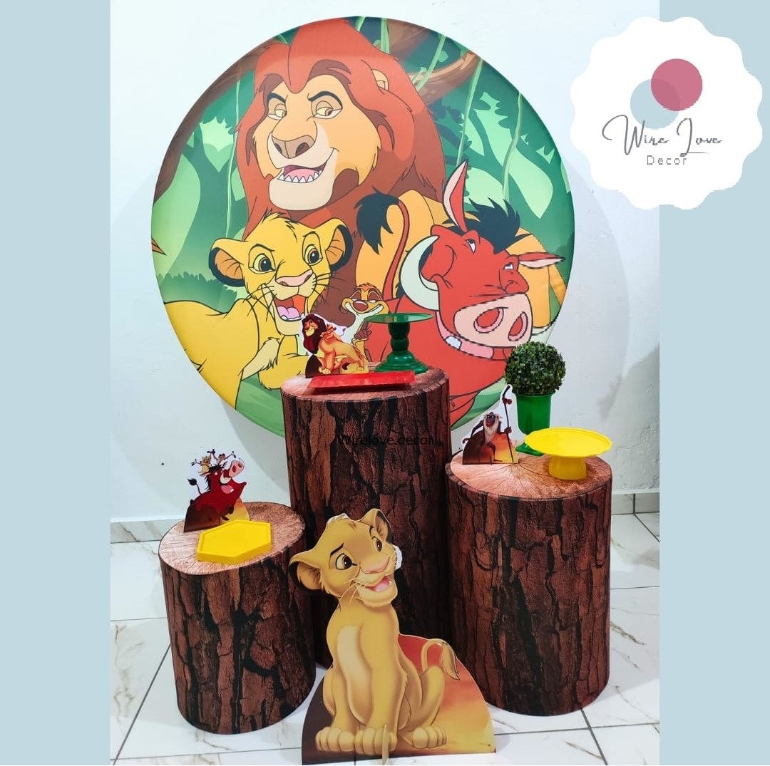 Kit Prata Rei Leao  - Wire Love Decor
