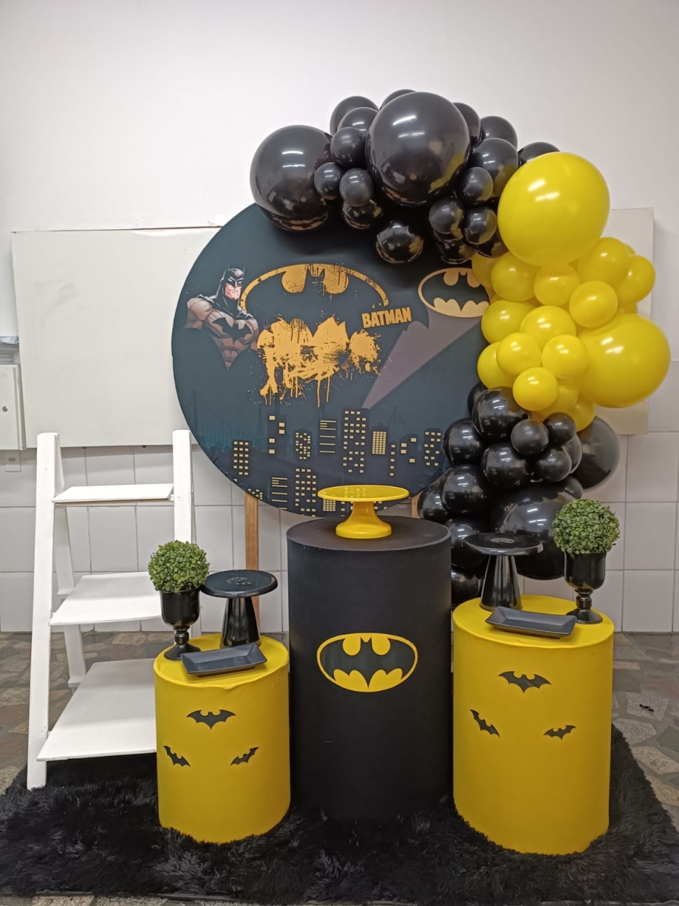 Kit Pegue E Monte Batman Com Escadinha - Adna Decor