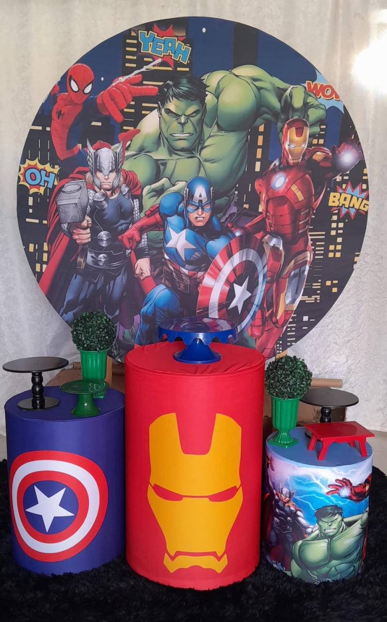 Kit Pegue E Monte Vingadores - Adna Decor