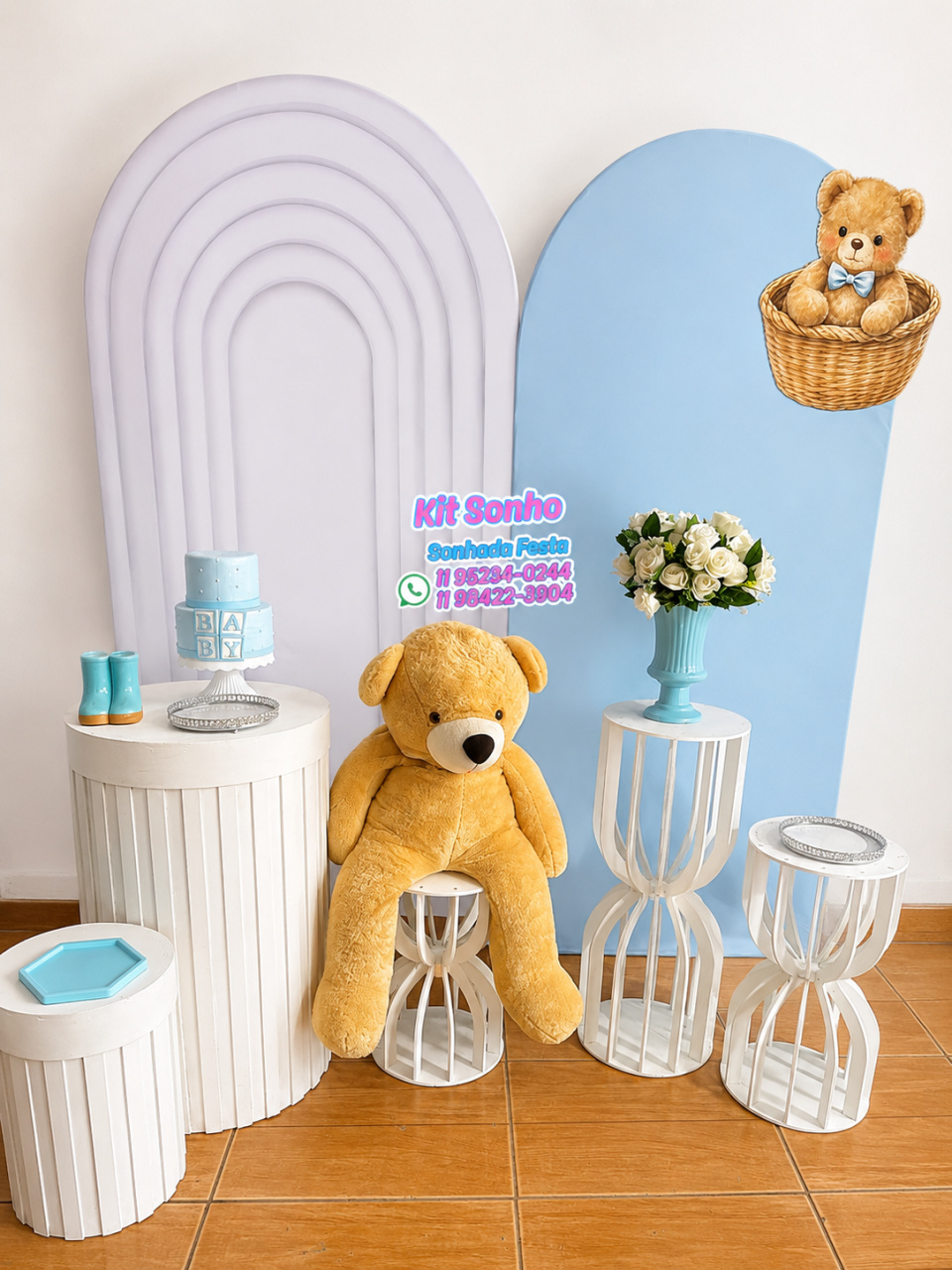 Chá de Bebe Urso Menino - Sonhadafesta