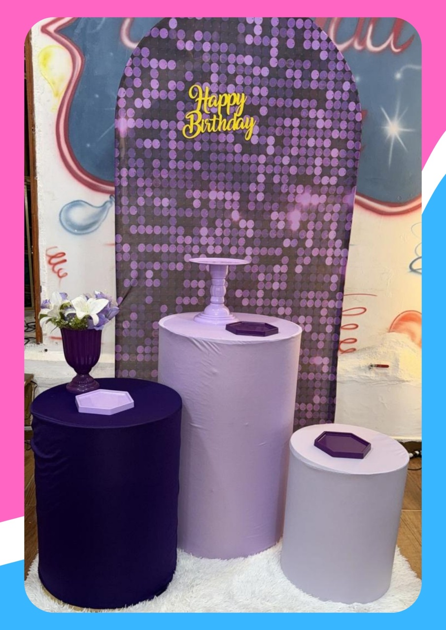 Romano Happy Birthday  Roxo E Lilas - Sonhadafesta