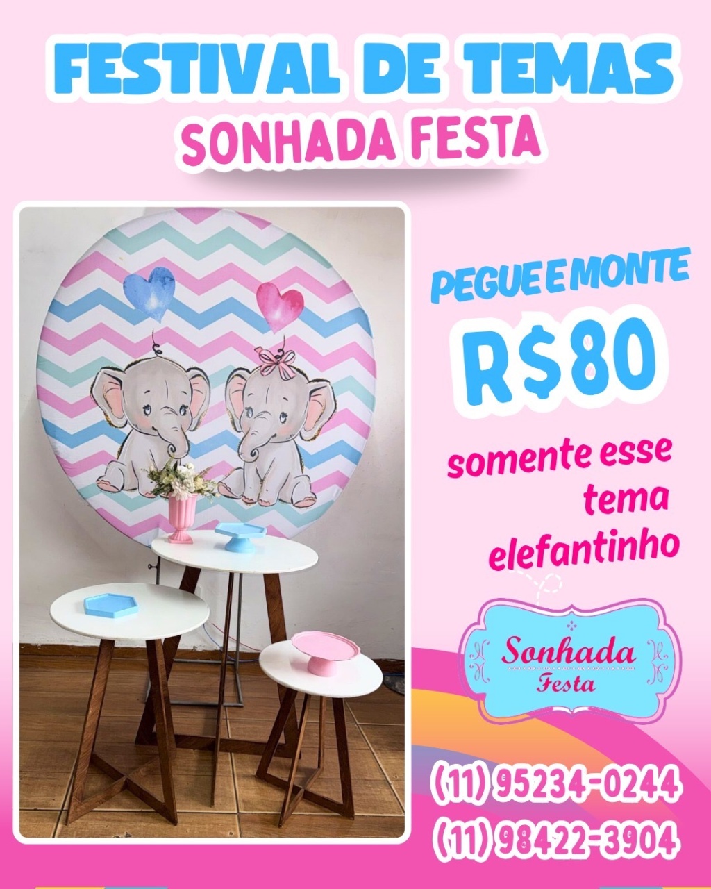 Elefantinho 80,00 - Sonhadafesta