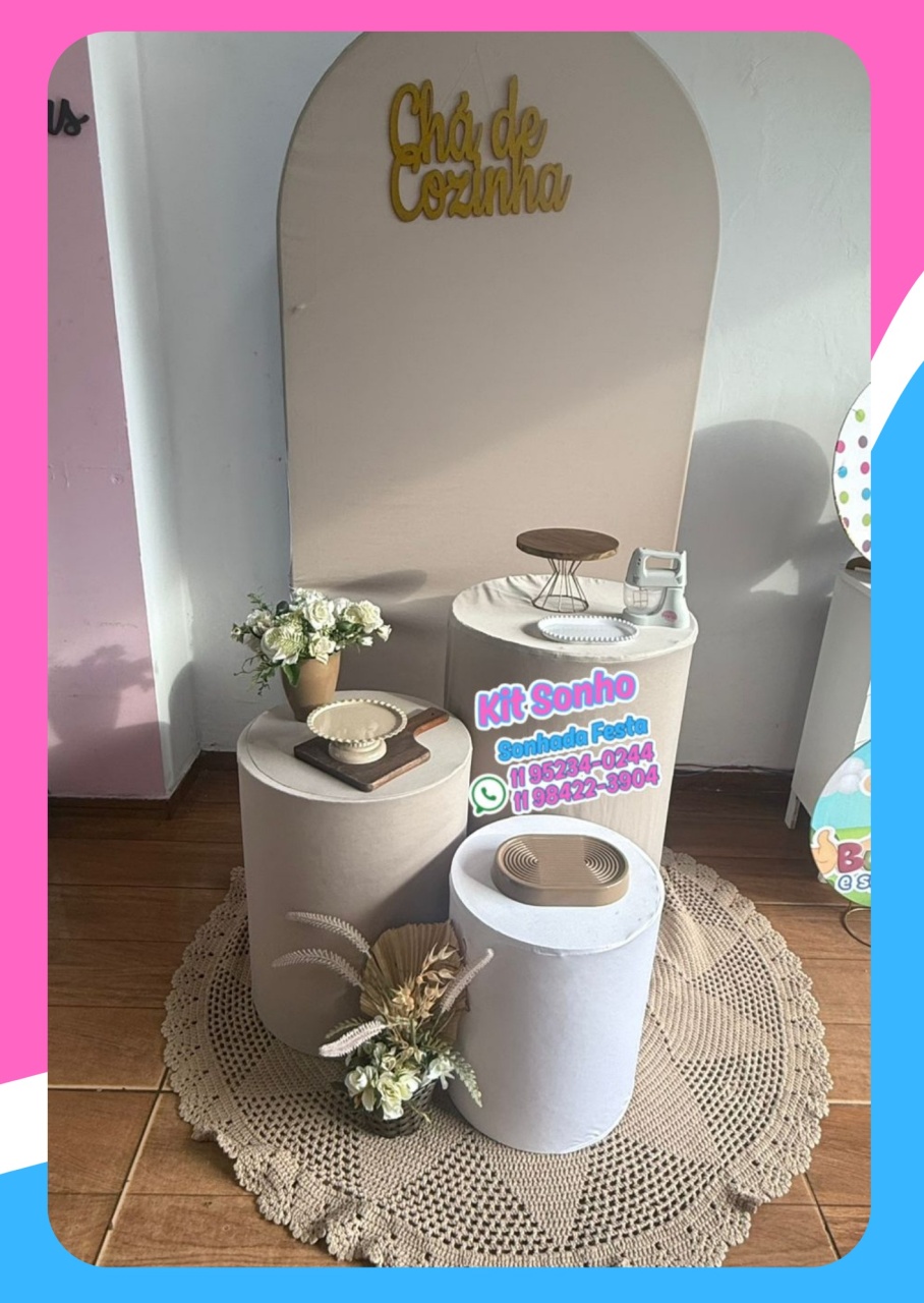 Cha de Cozinha Bege - Sonhadafesta