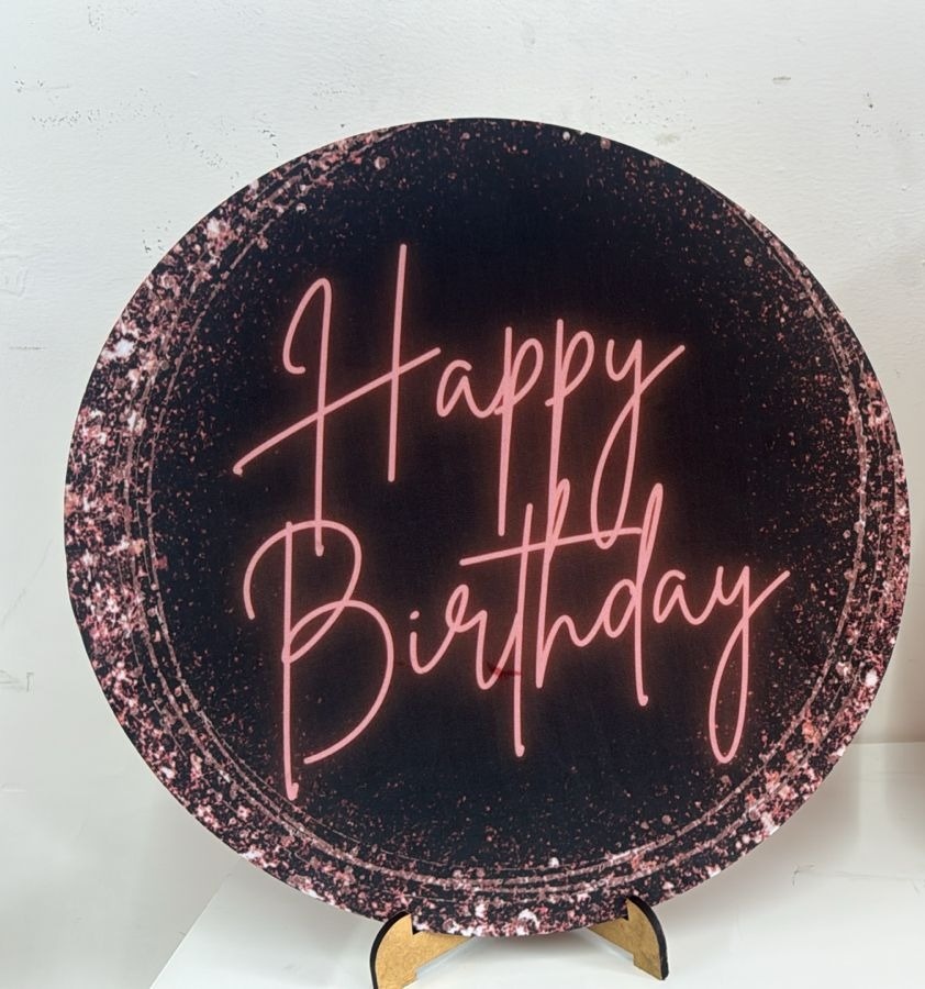 Festinha - Happy Birthday Rose E Preto - Sonhadafesta