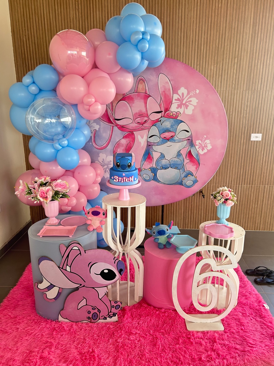 Angel E Stich - Decoração Completa  - Sonhadafesta