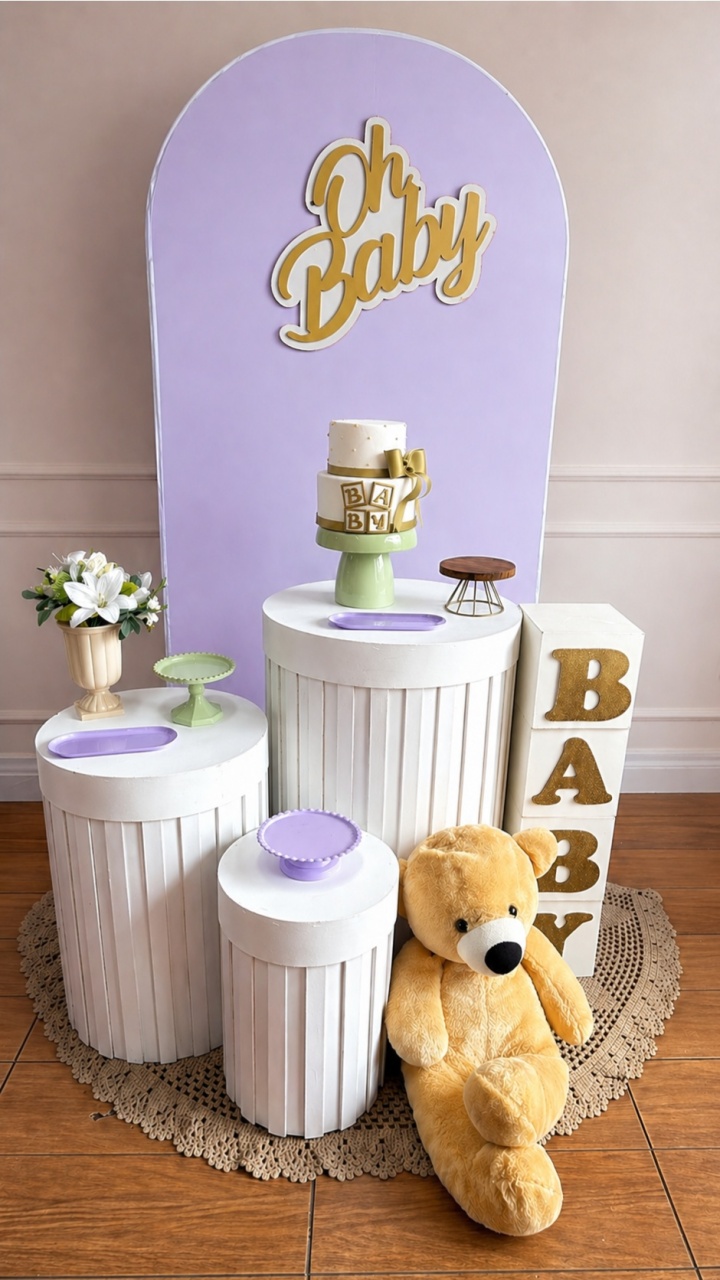 Cha de Bebe - Lilas  - Sonhadafesta