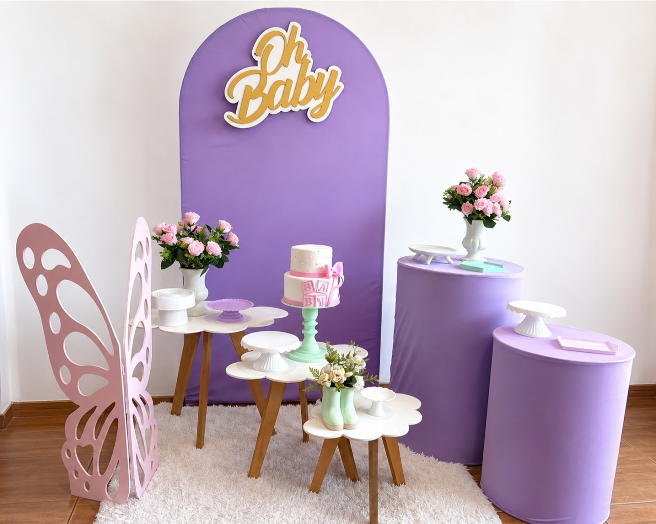 Borboleta Composição Lilas - Sonhadafesta