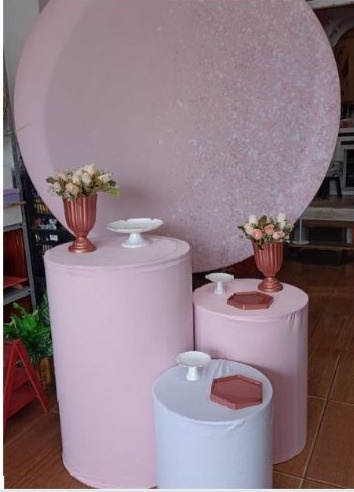 Rosa Claro Com Brilho - Sonhadafesta