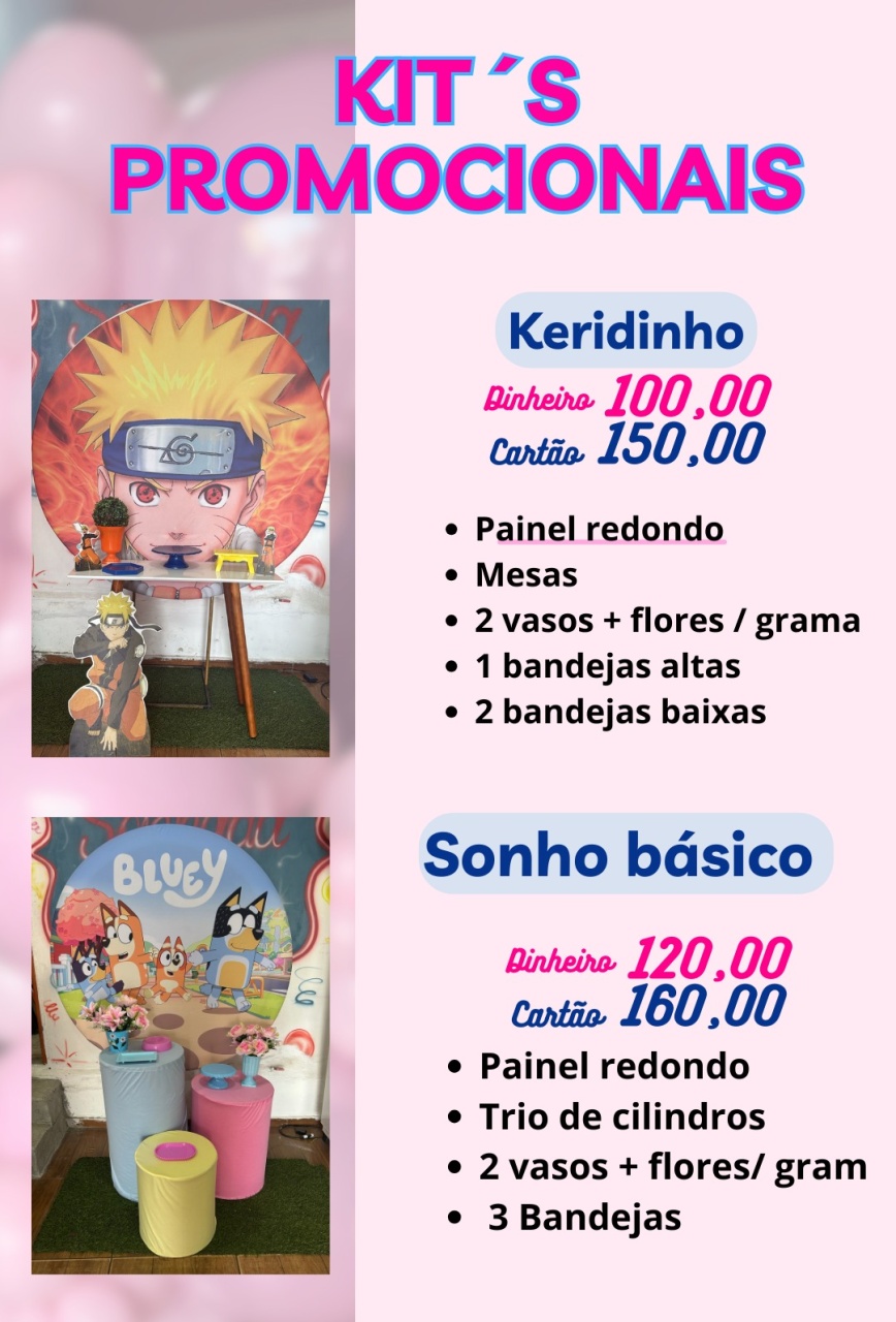 Kit Sonho Basico Qualquer Tema  - Sonhadafesta