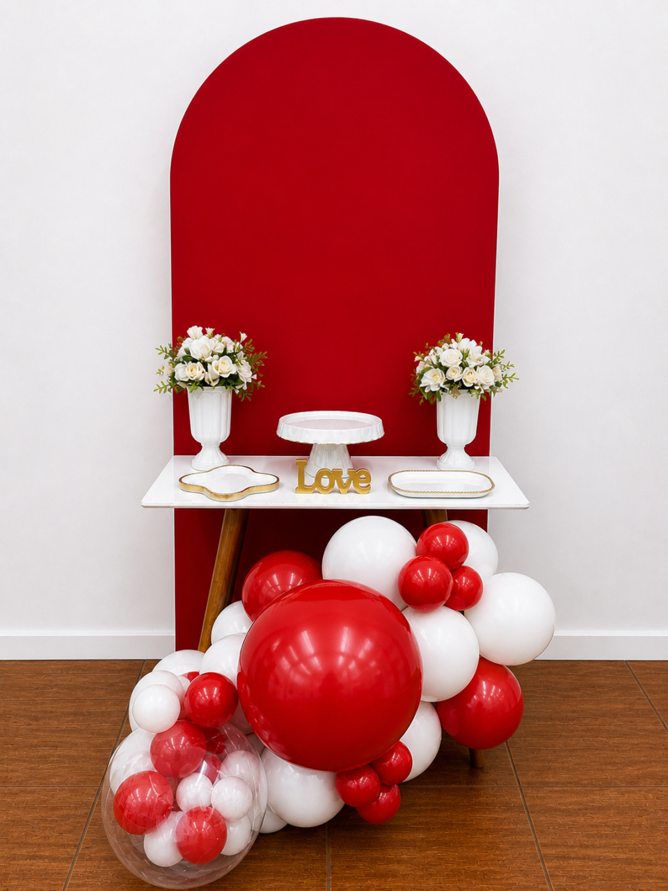 Adulto Vermelho E Branco - Sonhadafesta