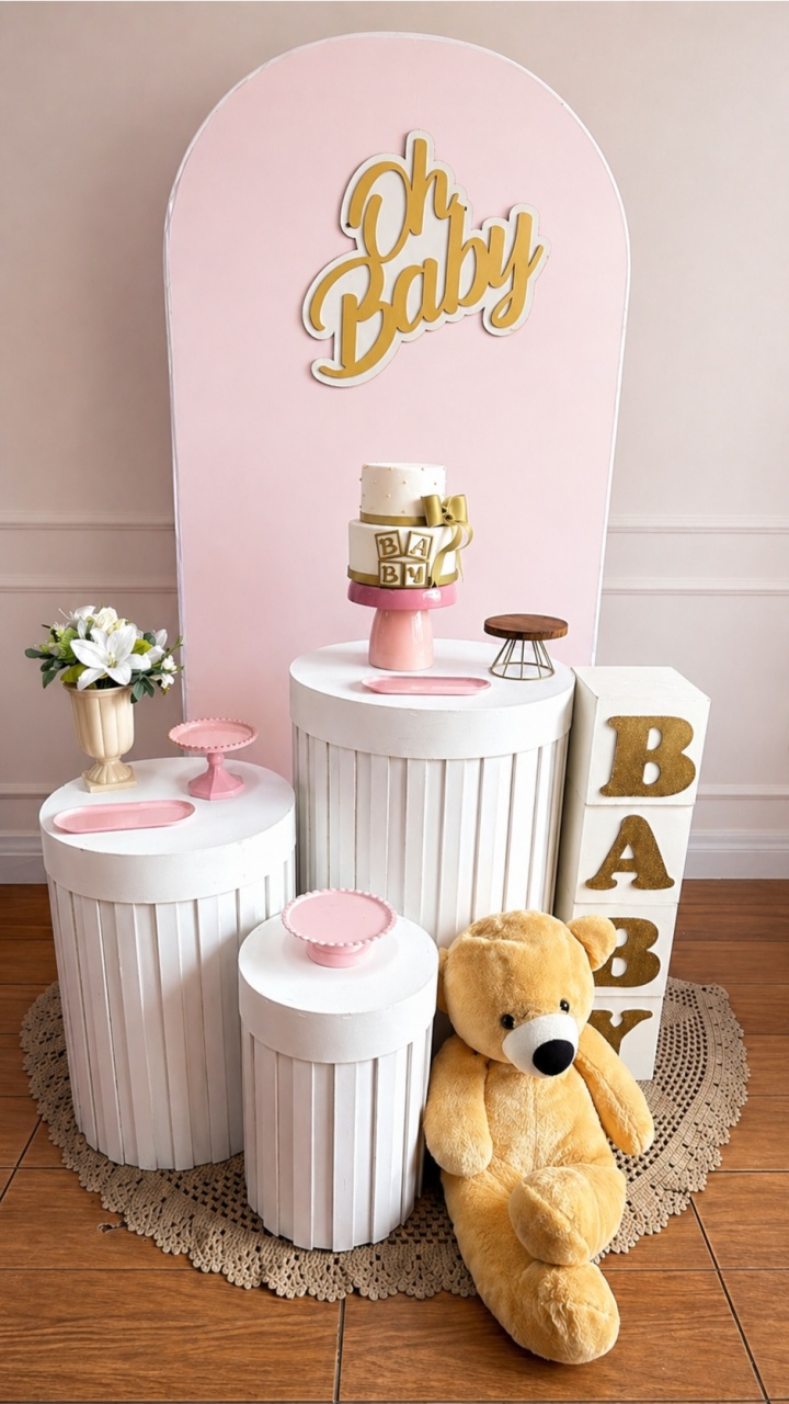 Cha de Bebe - Rosa Claro - Sonhadafesta