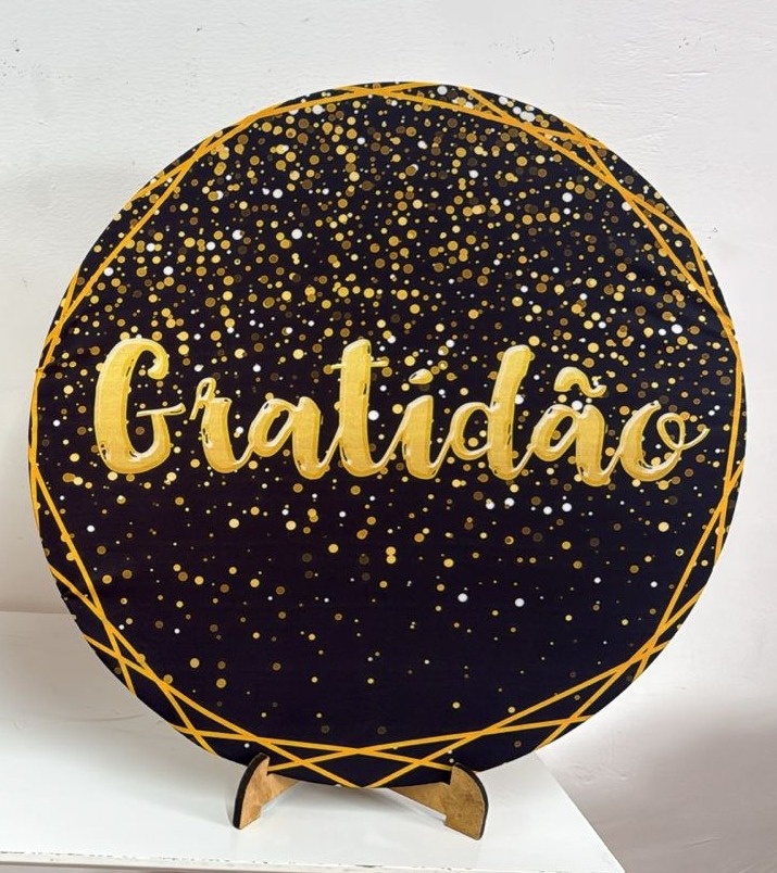 Festinha - Gratidão Preto - Sonhadafesta