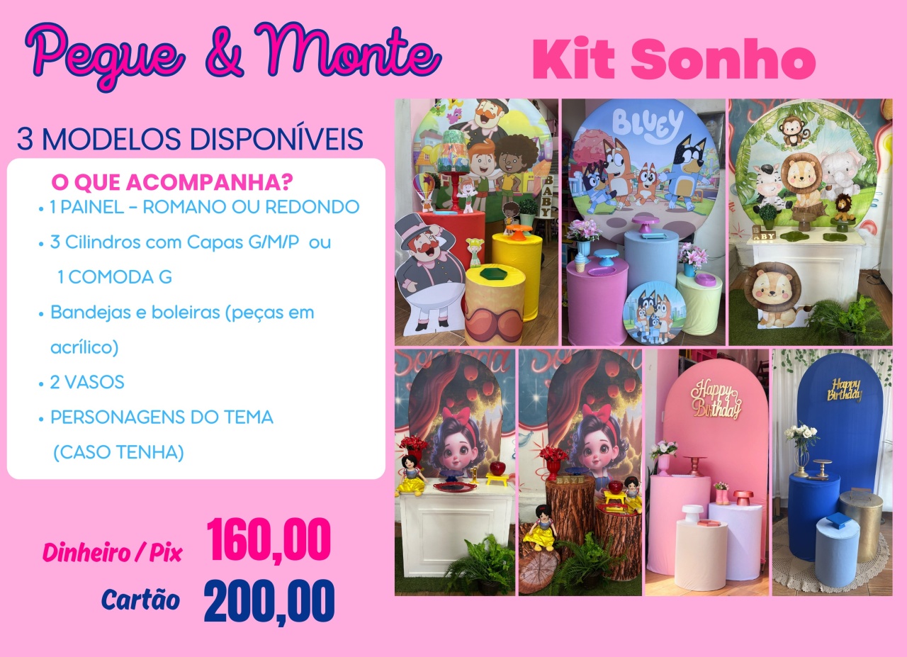 Kit Sonho Qualquer Tema - Sonhadafesta
