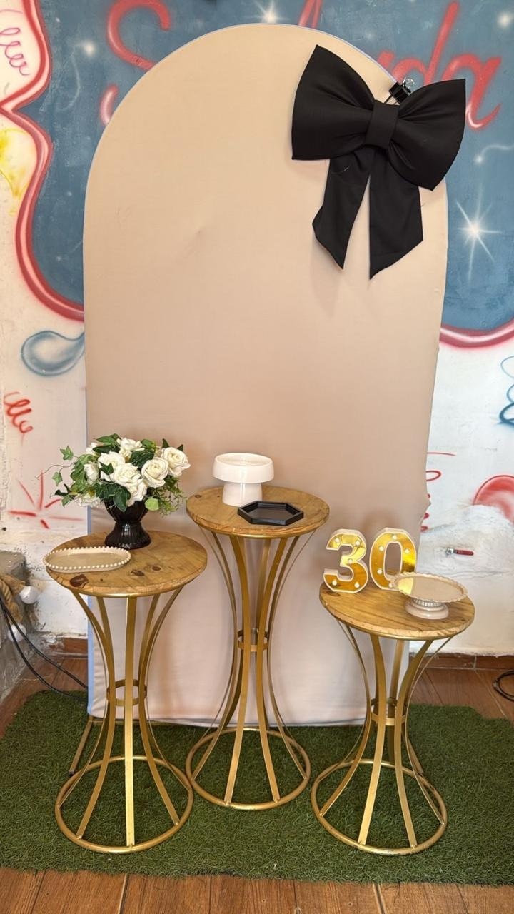 Laço Bege E Preto - Sonhadafesta