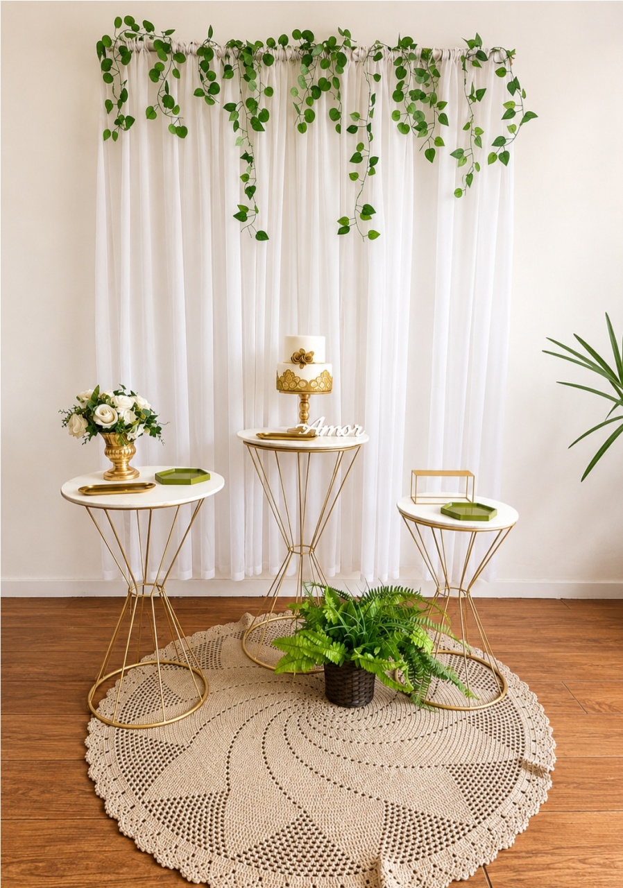 Decoração Branca  - Casamento  / Adulto  - Sonhadafesta