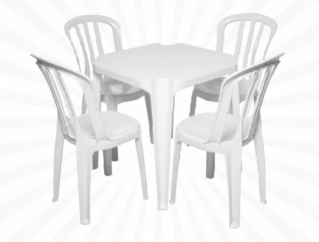 Mesa Com 4 Cadeiras - Sonhadafesta