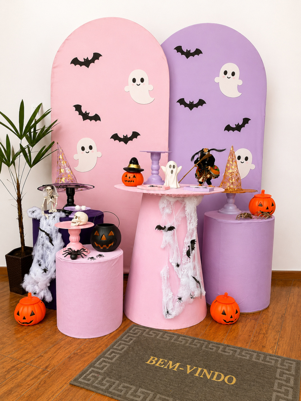 Halloween Rosa E Lilas - Sonhadafesta