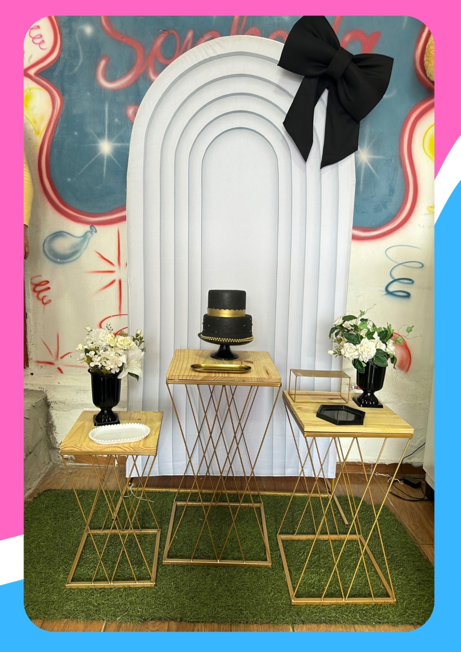 Branco Com Laço Preto - Sonhadafesta