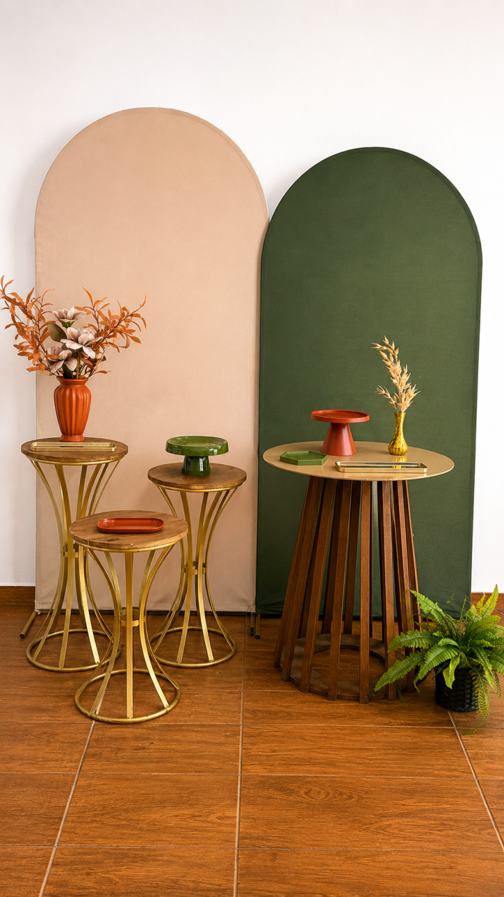 Verde E Bege E Terracota - Sonhadafesta