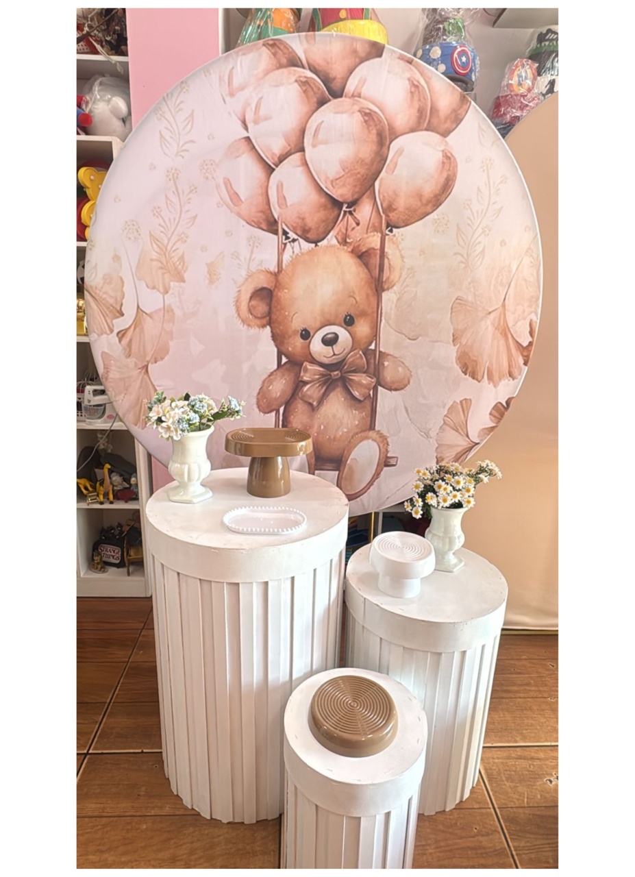 Ursinho Balão Bege 2 - Sonhadafesta