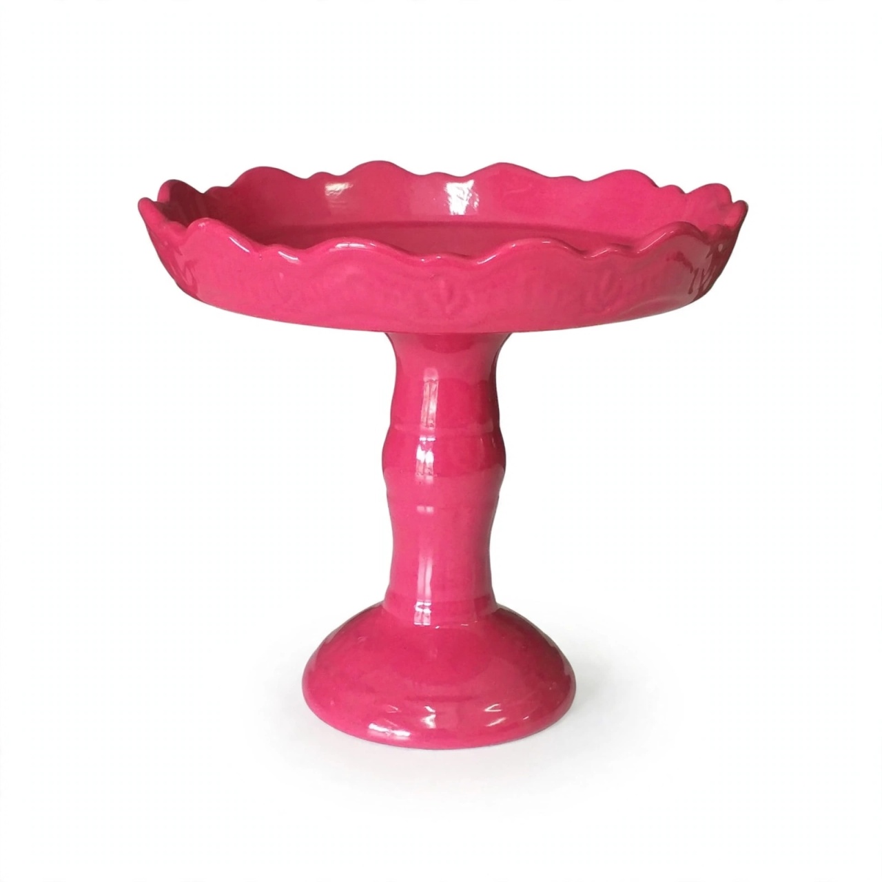 Bandeja Babado Rosa Fuscia 20 X 28 - Louise'sDecor 