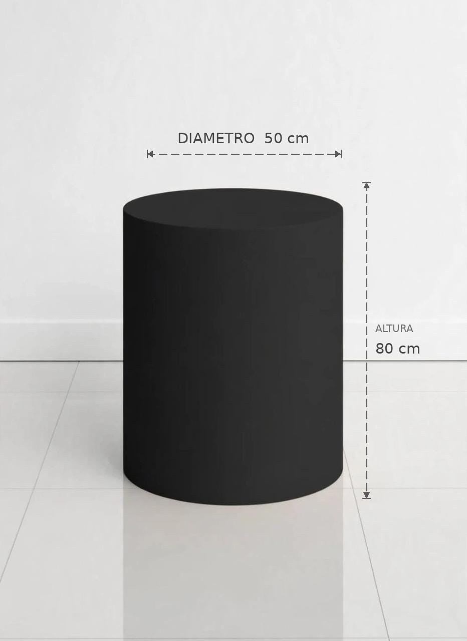 Capa Cilindro G Preto - Louise'sDecor 