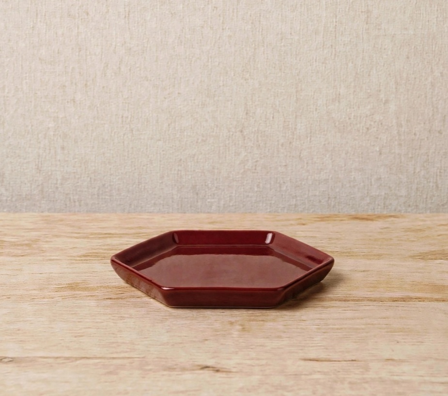 Bandeja Hexagonal Marsala - Louise'sDecor 