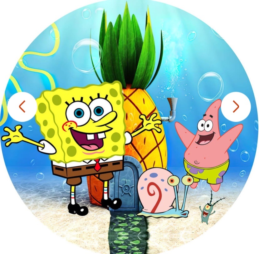 Capa Painel 50X50 Bob Esponja - A FESTA E DECORAÇÃO