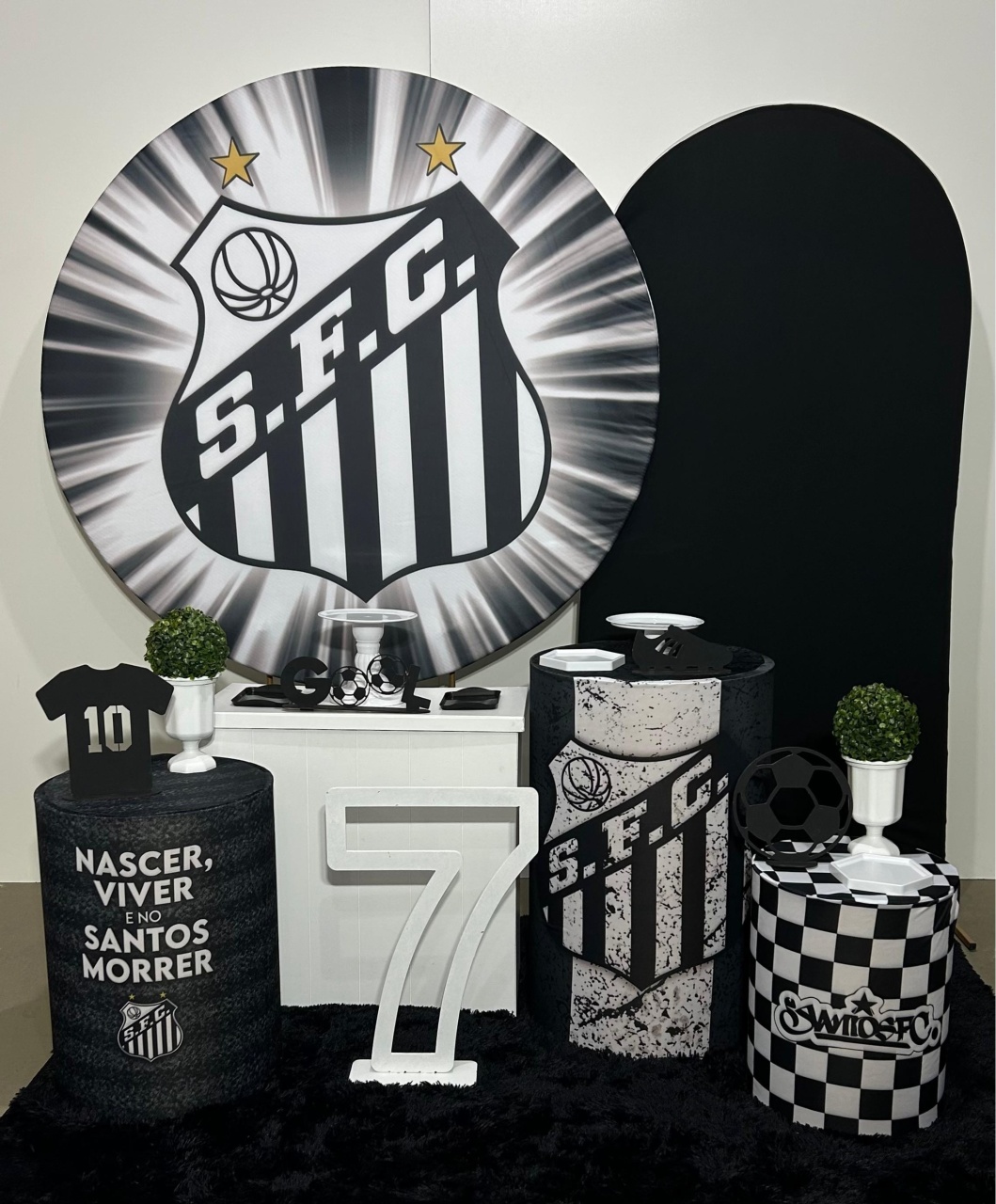 Santos Futebol Clube Kit Luxo - A FESTA E DECORAÇÃO