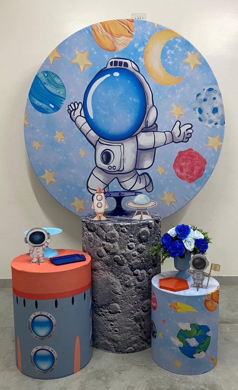 Kit Básico Astronauta Menino  - A FESTA E DECORAÇÃO