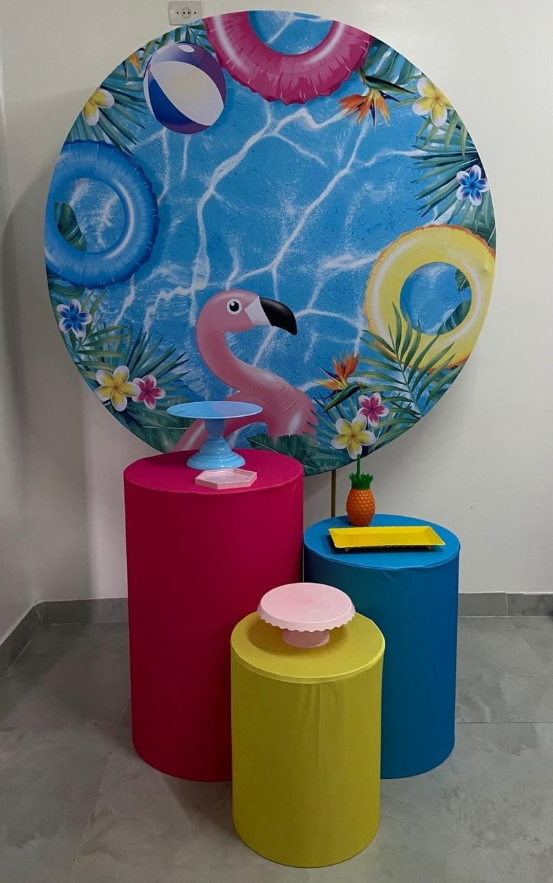 Kit Completo Com Balões Pool Party   - A FESTA E DECORAÇÃO