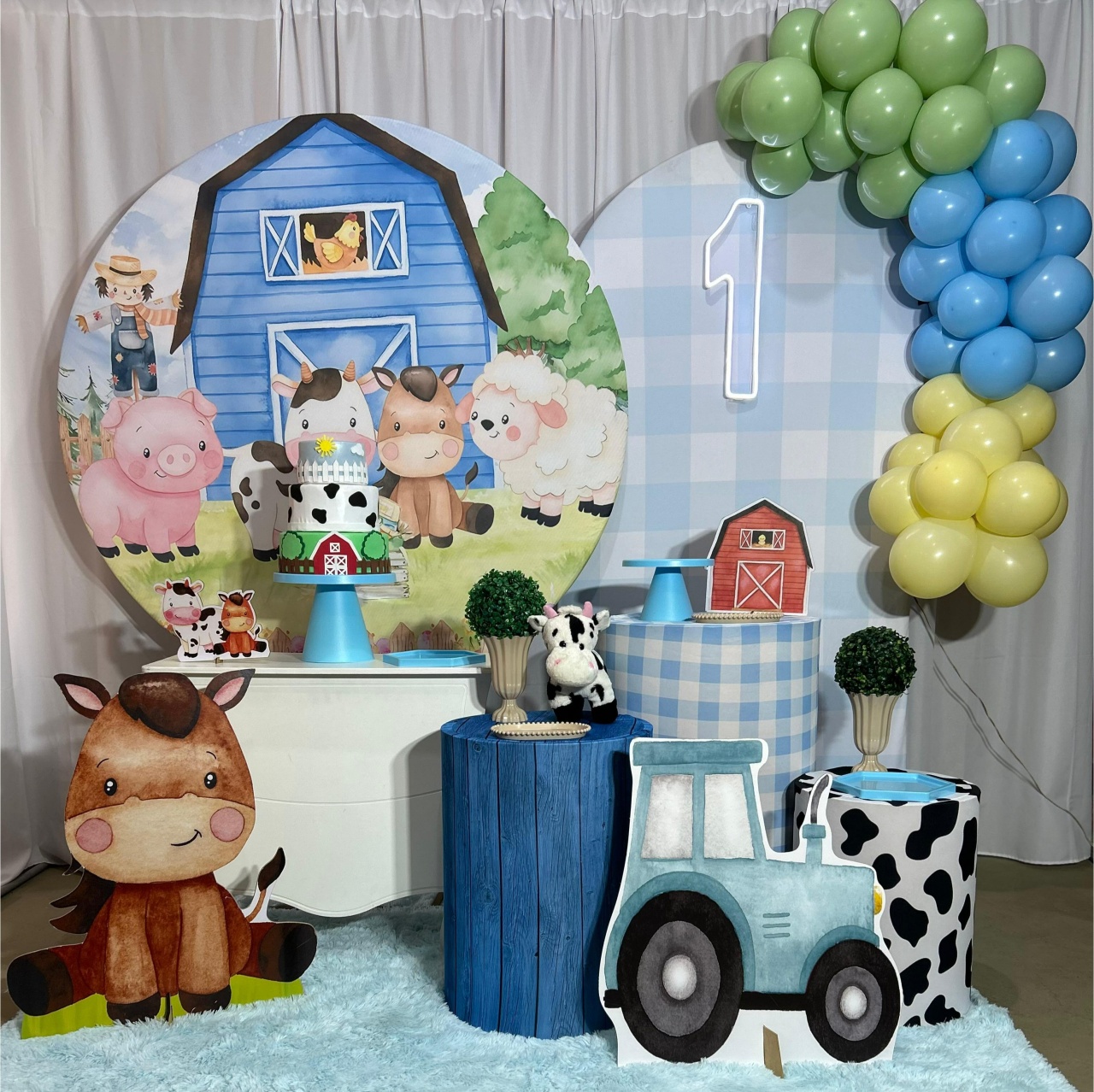 Fazendinha Azul Menino Kit Exclusive - A FESTA E DECORAÇÃO
