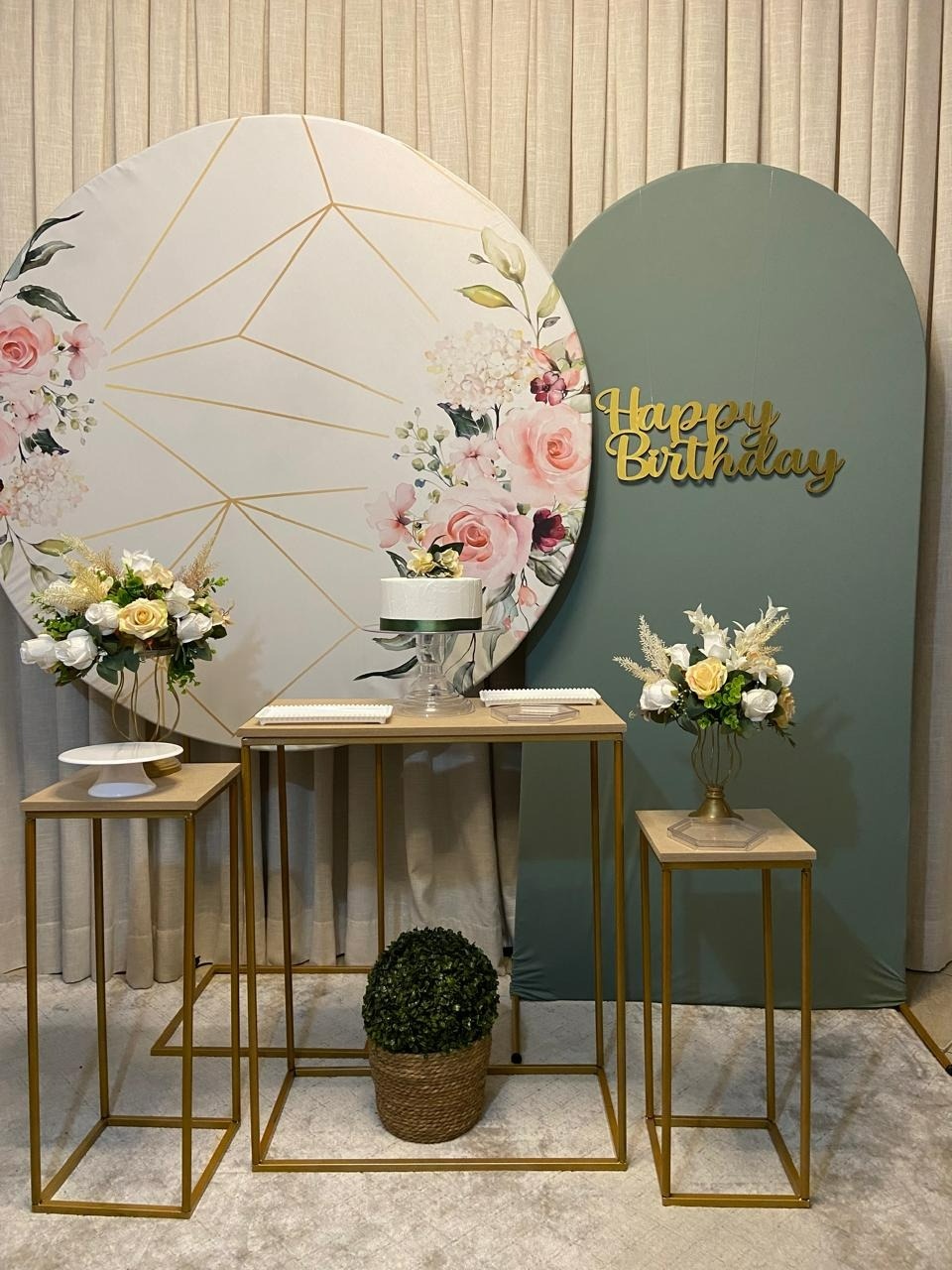 Floral Rosa E Verde Oliva Kit Super Luxo - A FESTA E DECORAÇÃO