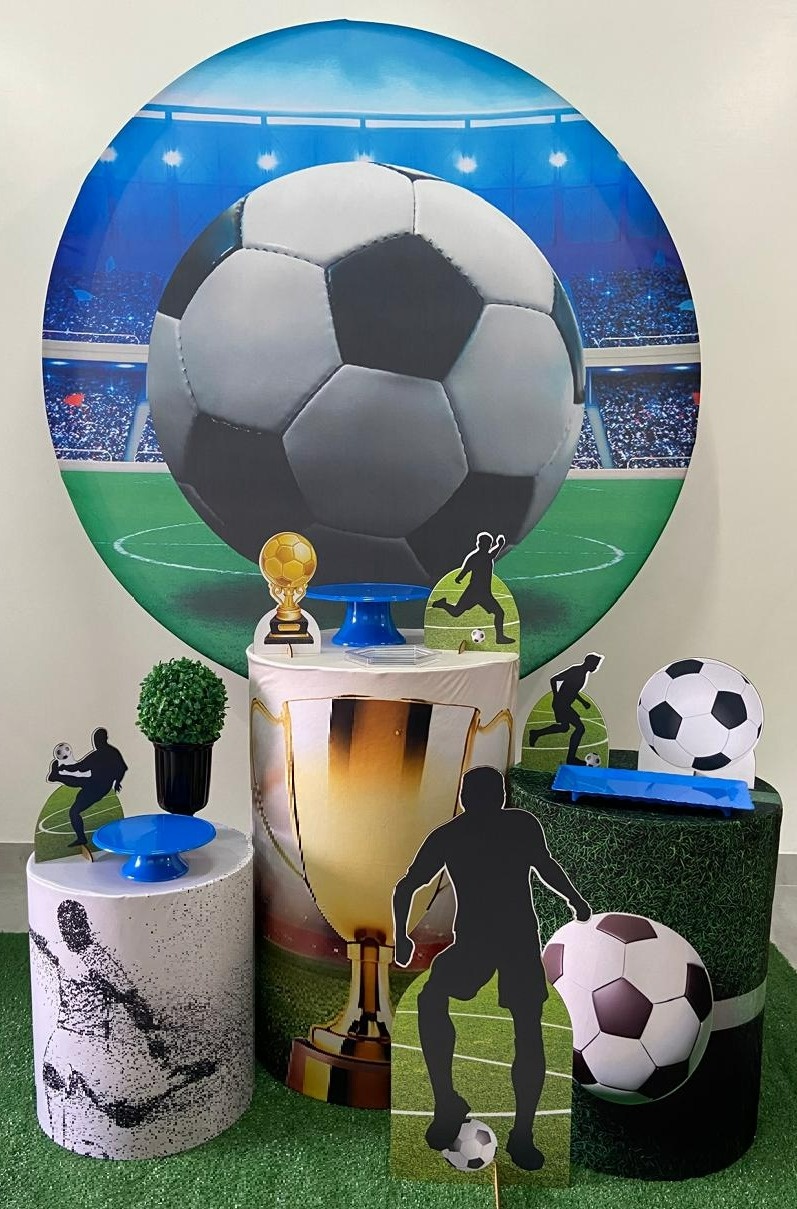 Kit Básico Futebol Campo Com Bola  - A FESTA E DECORAÇÃO