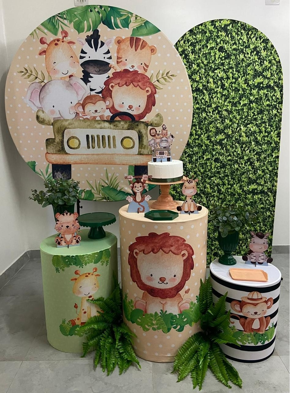 Completo Com Romano Safari Aquarela  - A FESTA E DECORAÇÃO
