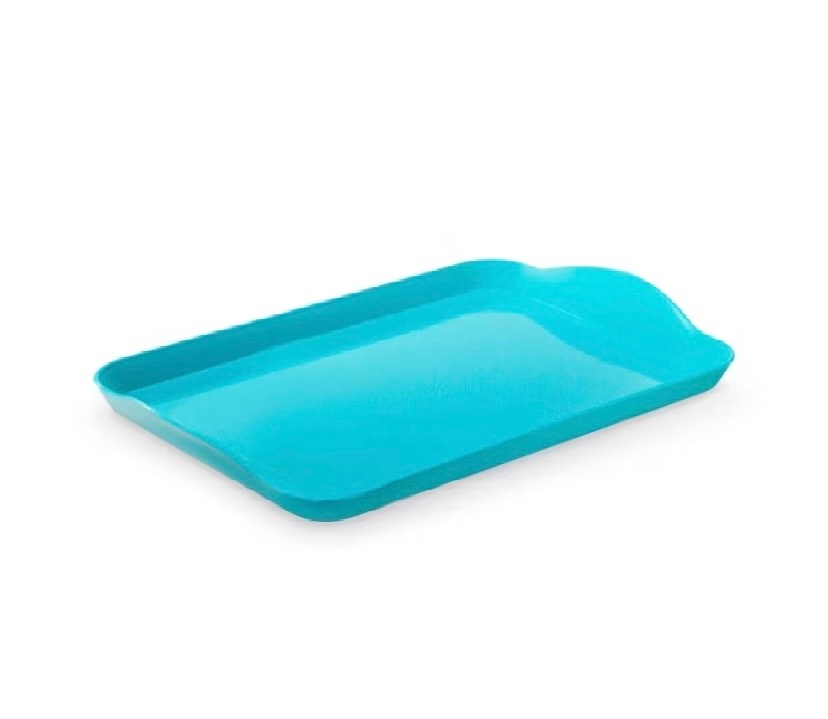 Bandeja Baixa Retangular Verde Tifany 20X13Cm - A FESTA E DECORAÇÃO