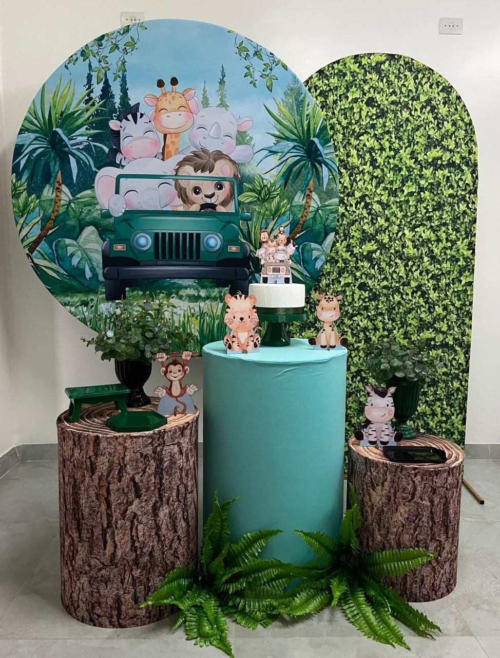 Kit Completo Com Romano Safari Menino - A FESTA E DECORAÇÃO
