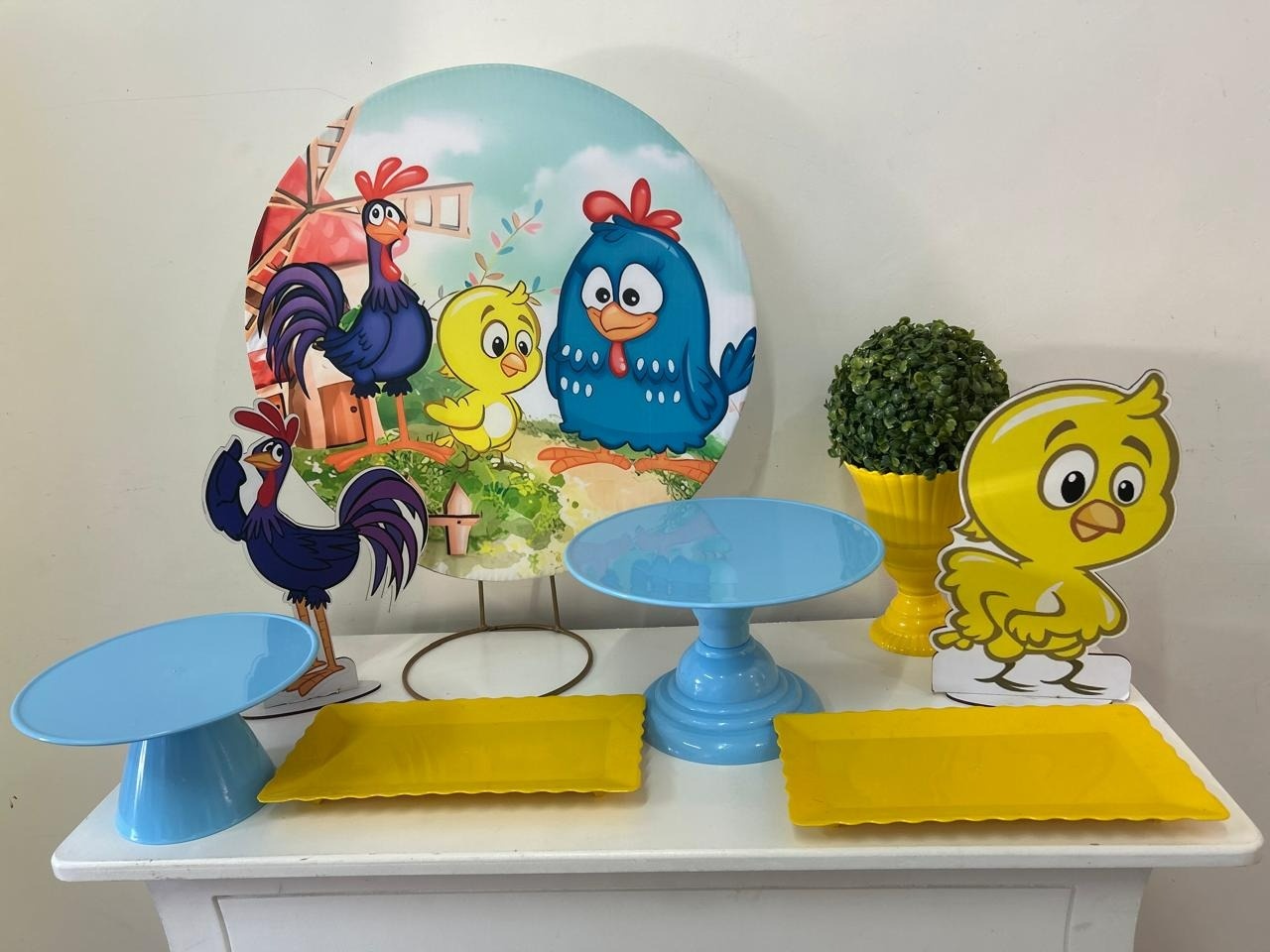 Galinha Pintadinha Festa Na Mesa  P - A FESTA E DECORAÇÃO