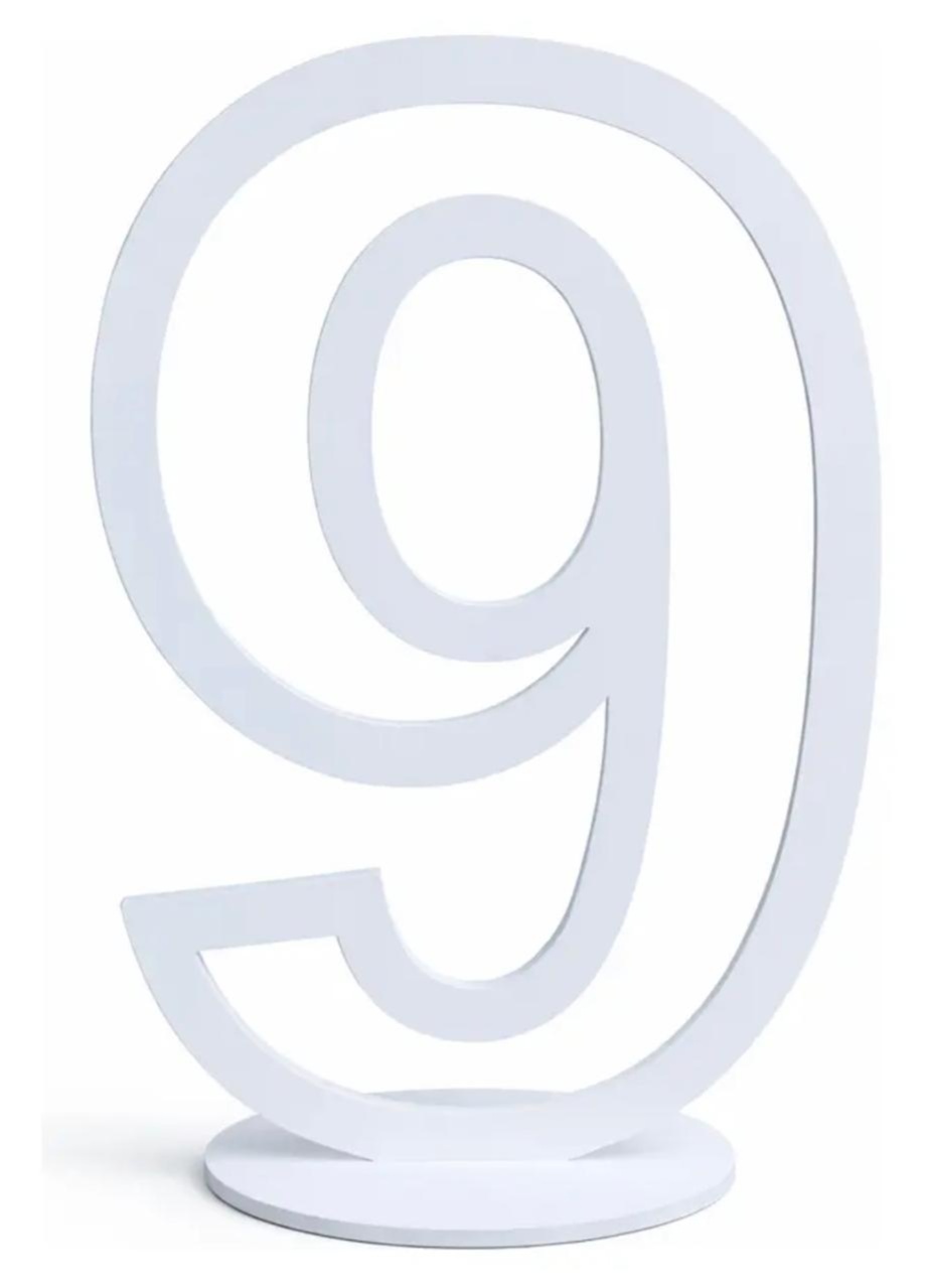 Número 9 de Chão Mdf 60Cm - A FESTA E DECORAÇÃO