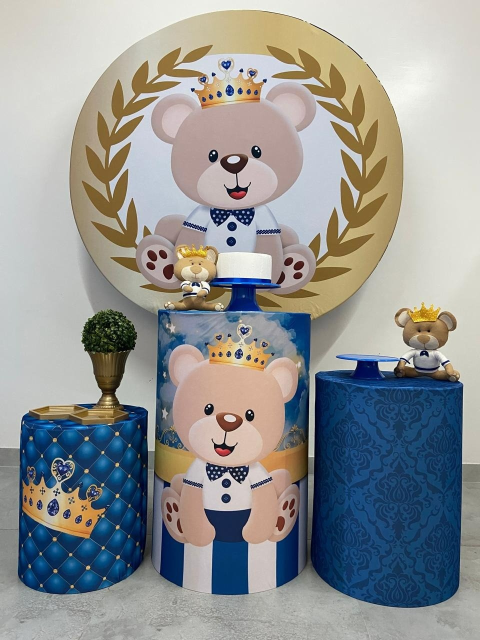 Kit Básico Urso Realeza   - A FESTA E DECORAÇÃO